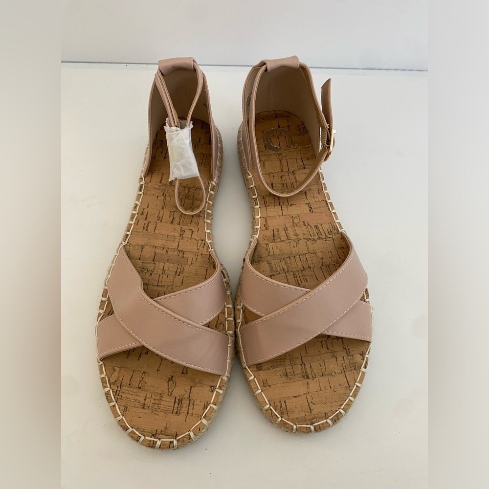 Journee Collection Womens Blush Pink Espadrille Sandals Size 9M Summer Beach - Picture 9 of 12